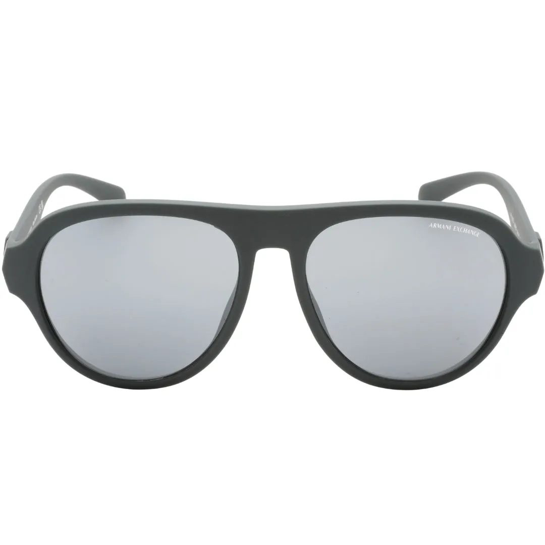 Armani Exchange 0Ax4126Su 83016G Matte Dark Green Sunglasses