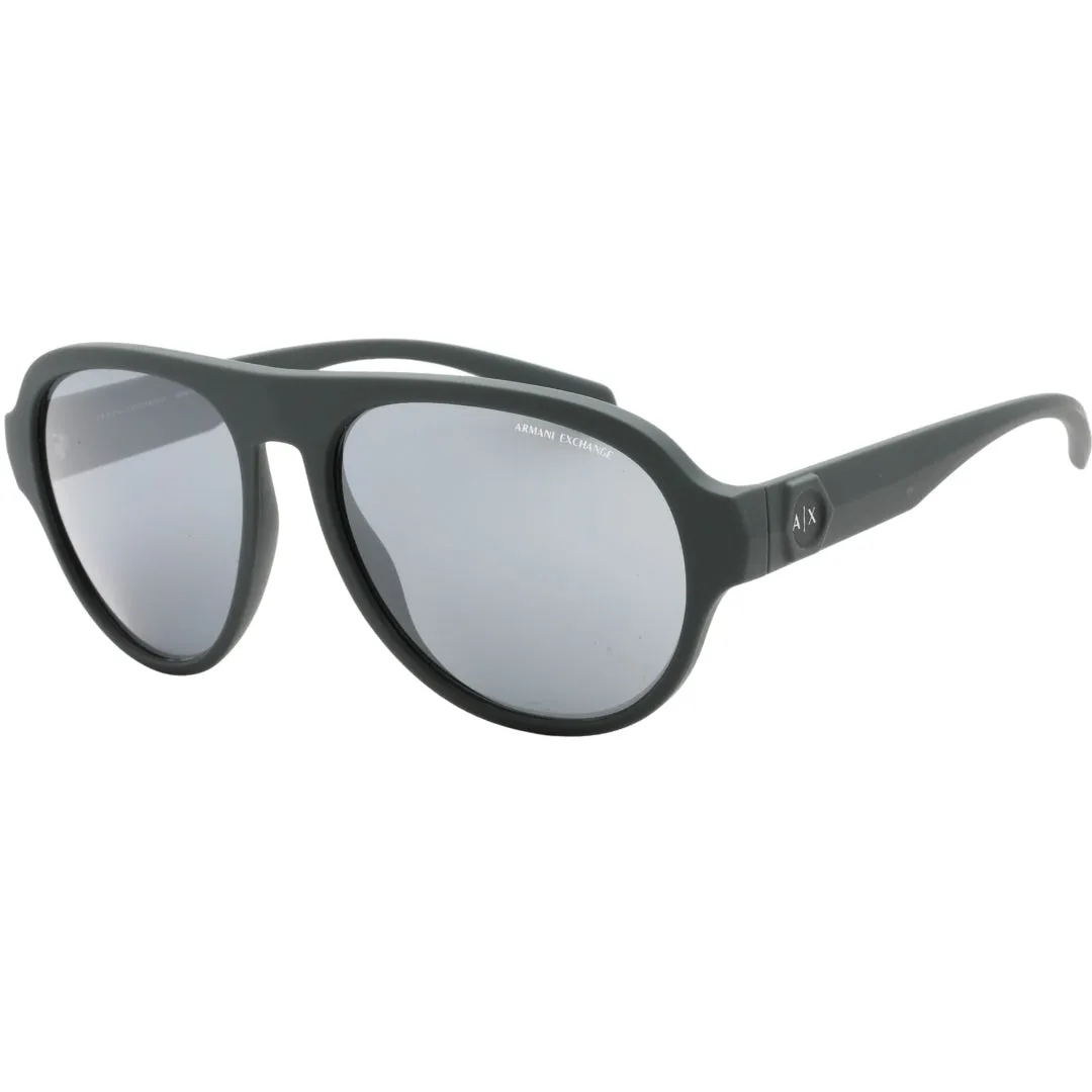 Armani Exchange 0Ax4126Su 83016G Matte Dark Green Sunglasses