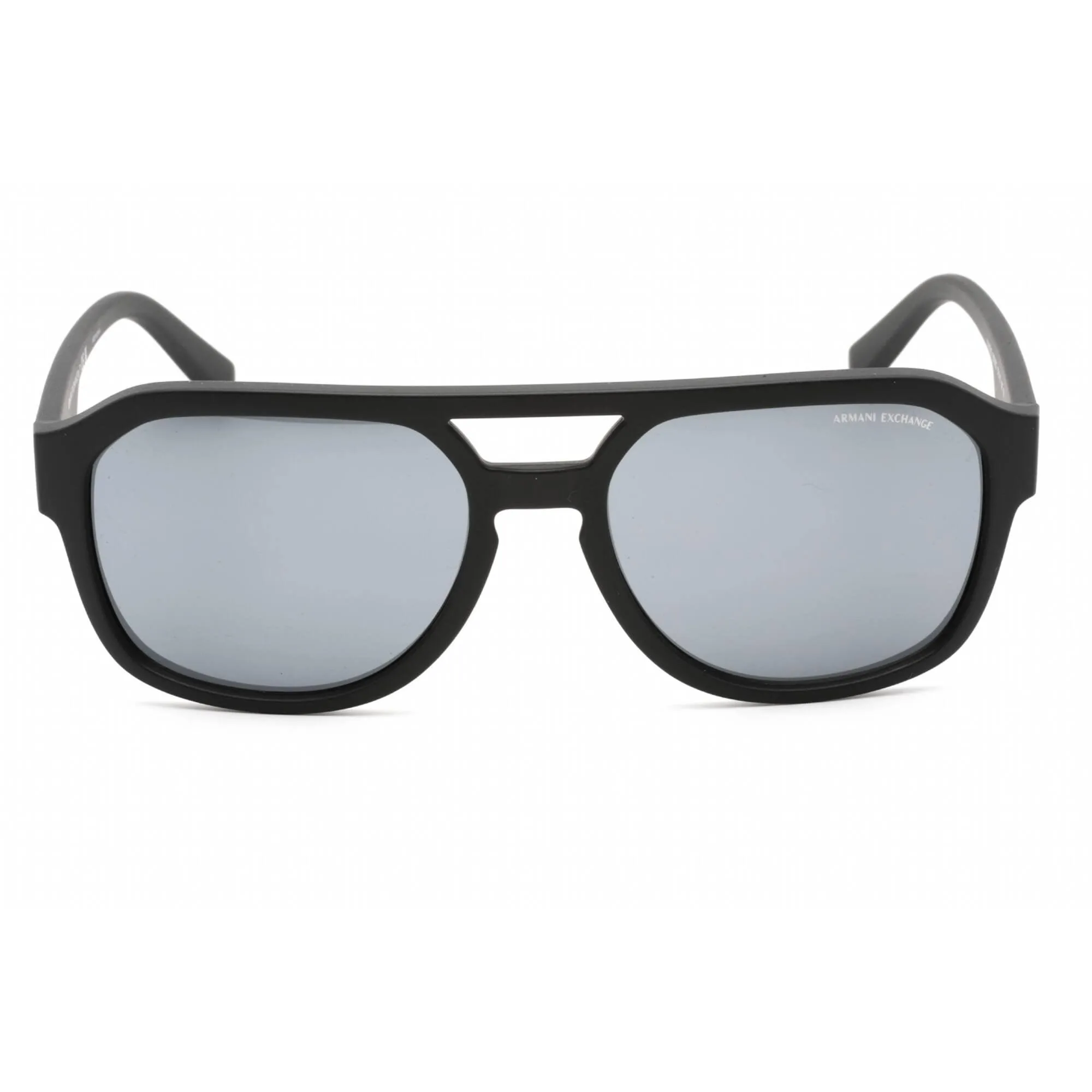 Armani Exchange Unisex Sunglasses - Matte Black Aviator Plastic Frame | AX4074S 80786G