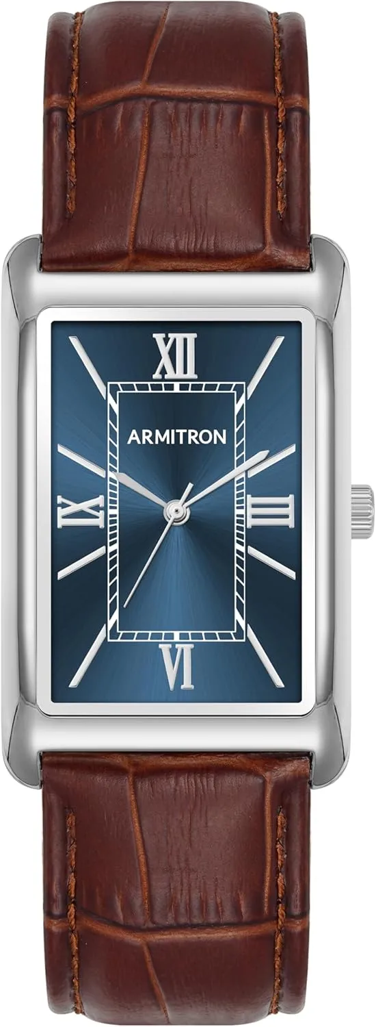 Armitron Men's Croco/Grain Leather Strap Watch, 20/5615