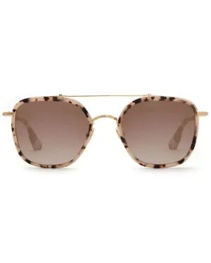 Austin Sunglasses in Matte Oyster 24K Titanium Mirrored