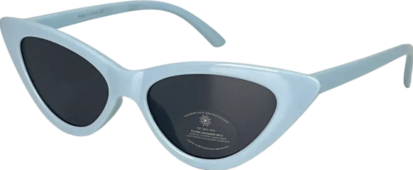 Baby Blue Lens Retro Cat Eye Sunglasses