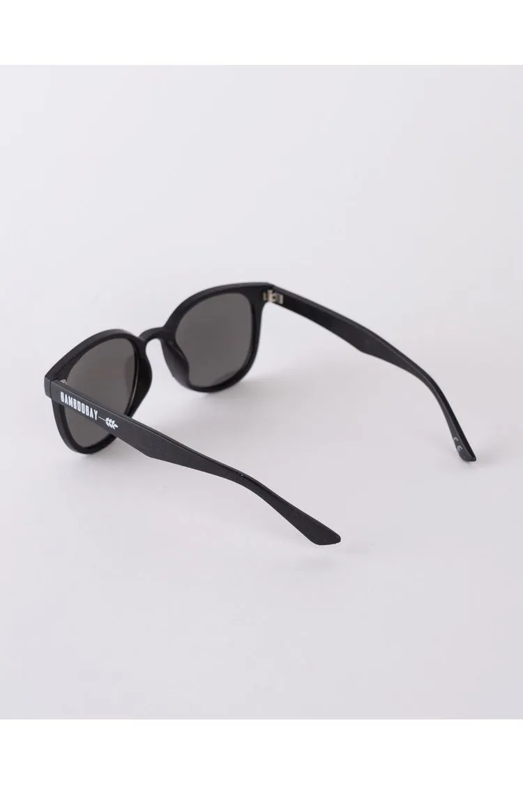 BamBooBay Swheat Round Sunnies Black