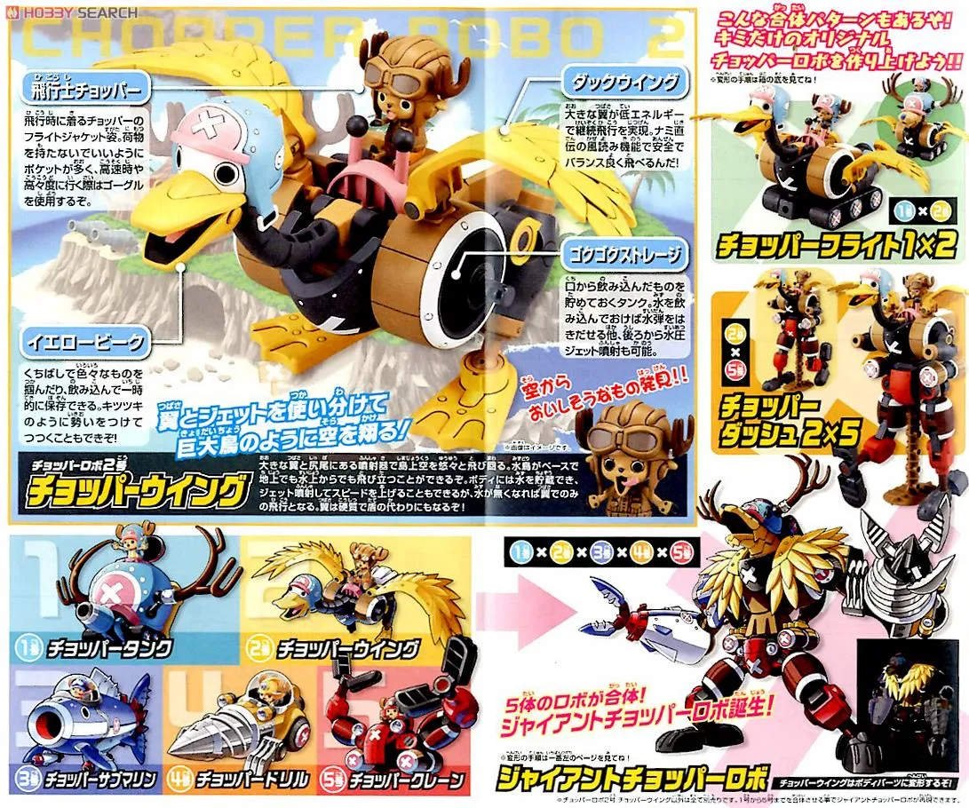 Bandai One Piece Chopper Robo 02 Chopper Wing (Plastic Model)