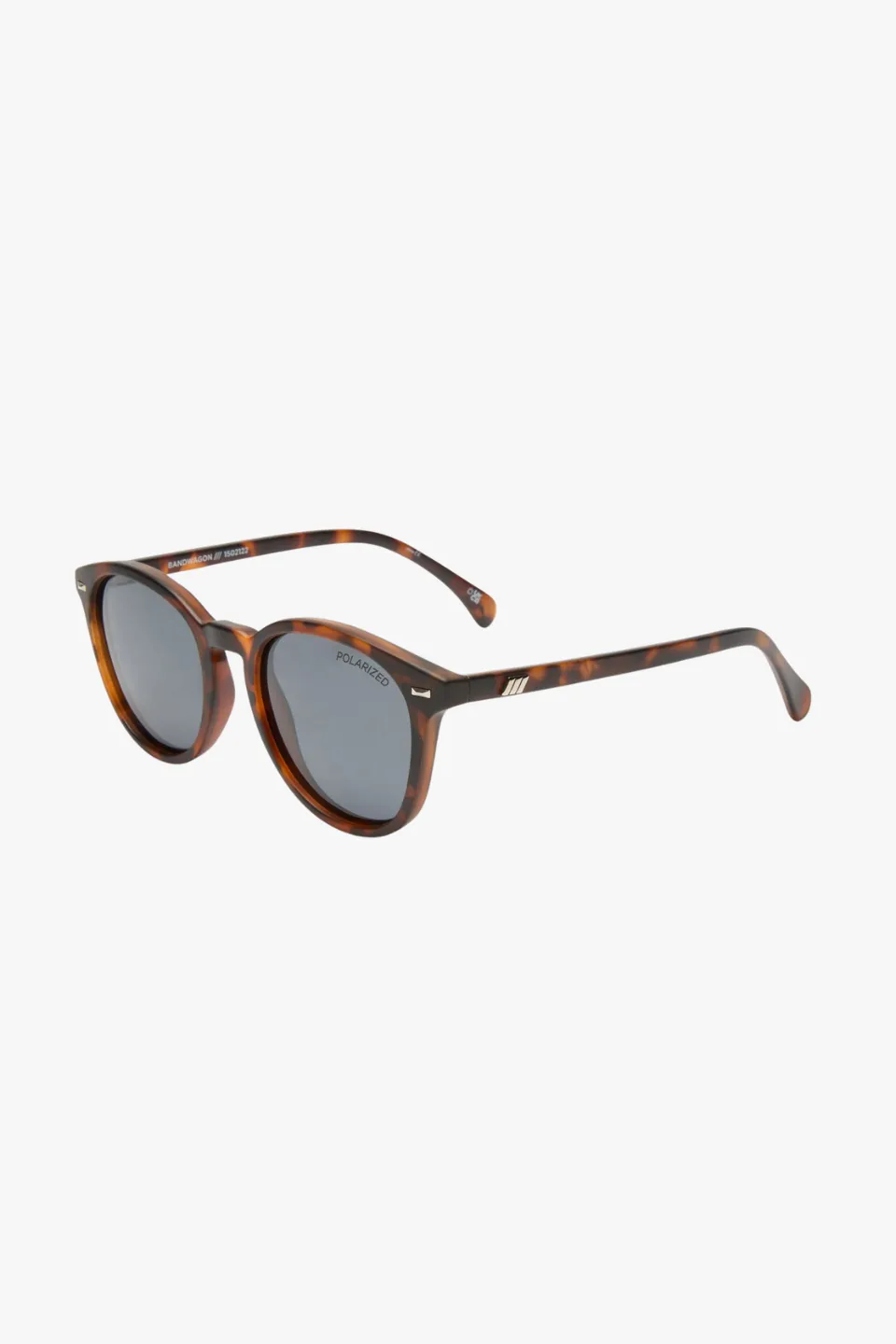 Bandwagon Polarised Round Matte Tort Smoke Lens Sunglasses