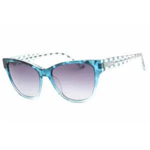 Bebe Women's Sunglasses - Blue Gradient Zylonite Full Rim Cat Eye Frame | BB7236 410