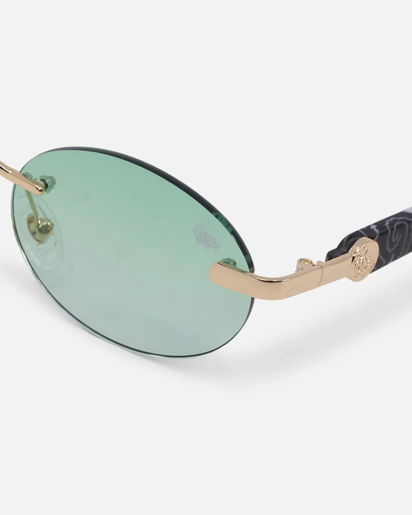 Belvoir & Co X Culture Kings Sancho Sunglasses Green/Gold/Black