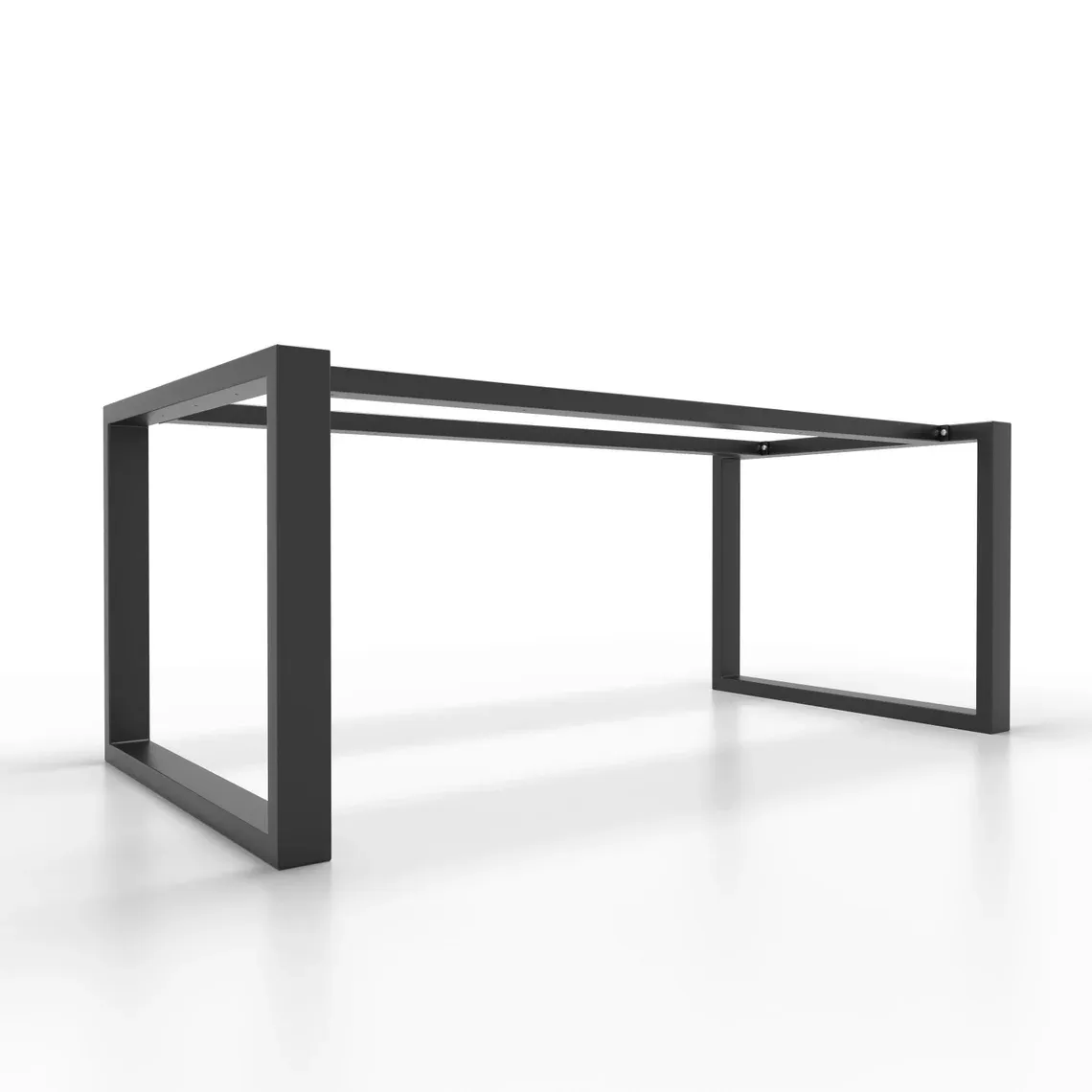 bingltd - 28" Tall Metal Square Frame Table Base Black - Set of 2 (MT-1004-IR-B)