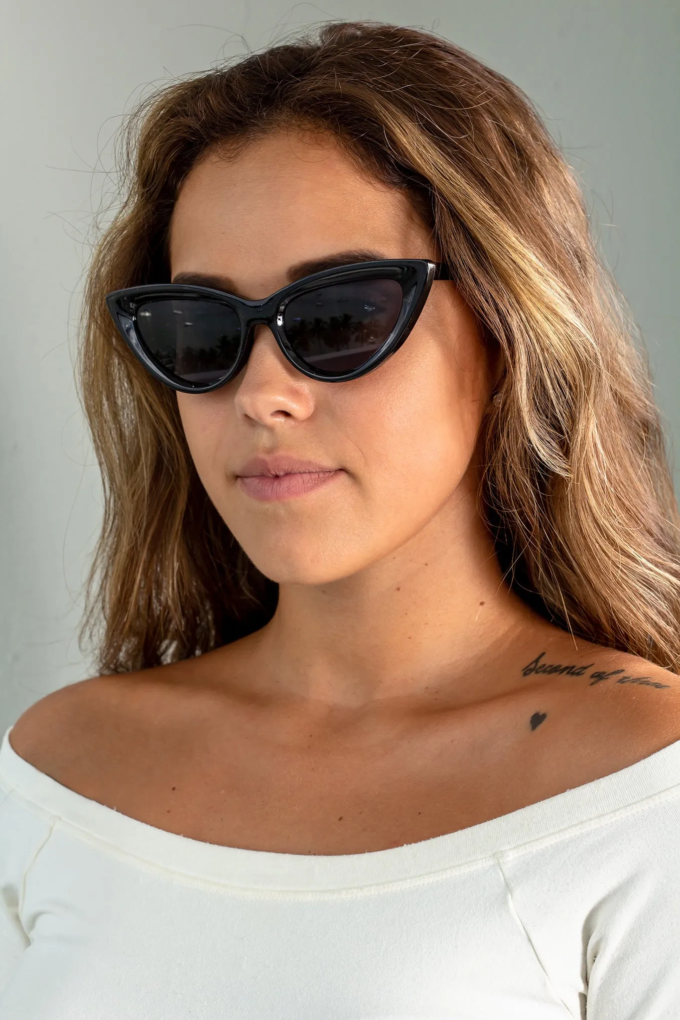 Black Cat Eye Sunglasses