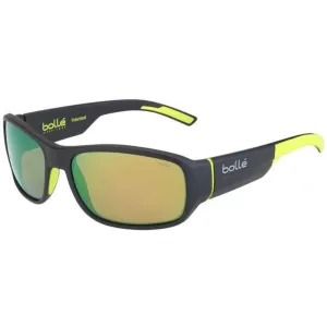 Bolle Sunglasses - BOLLE HERON DARK GREY YELLOW MATTE - HD POLARIZED BROWN EMERALD CAT 3