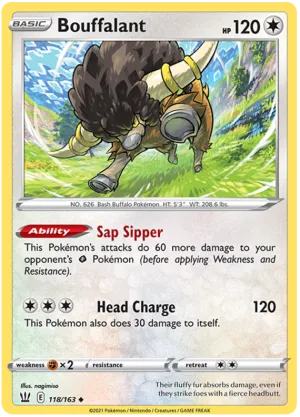 Bouffalant (118/163) [Sword & Shield: Battle Styles]