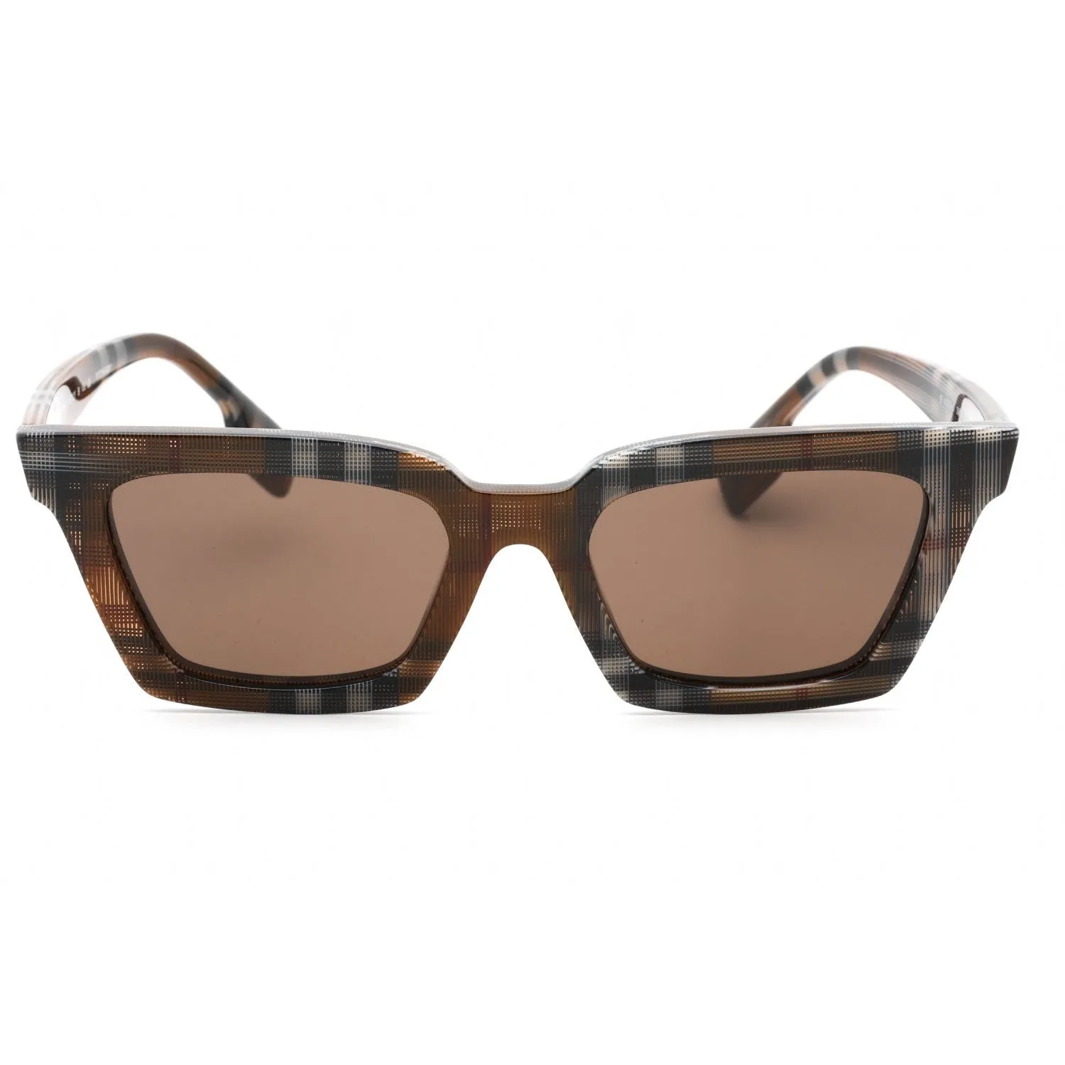 Burberry 0BE4392U Sunglasses Check Brown / Dark Brown
