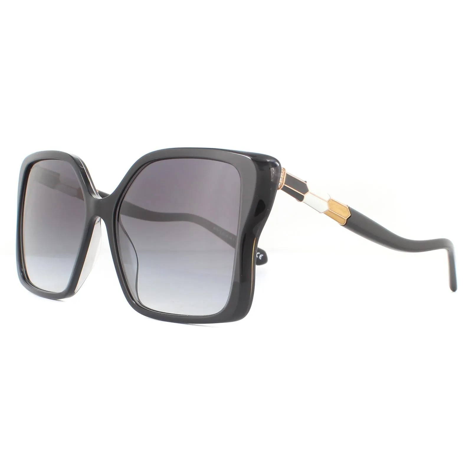 Bvlgari Sunglasses BV8229B 53818G Black Grey Gradient  Grey Gradient