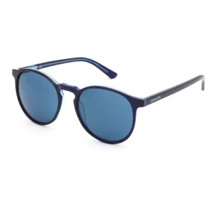 Calvin Klein Men's Sunglasses - Blue Crystal Navy Frame Light Blue Lens | CK20502S 449
