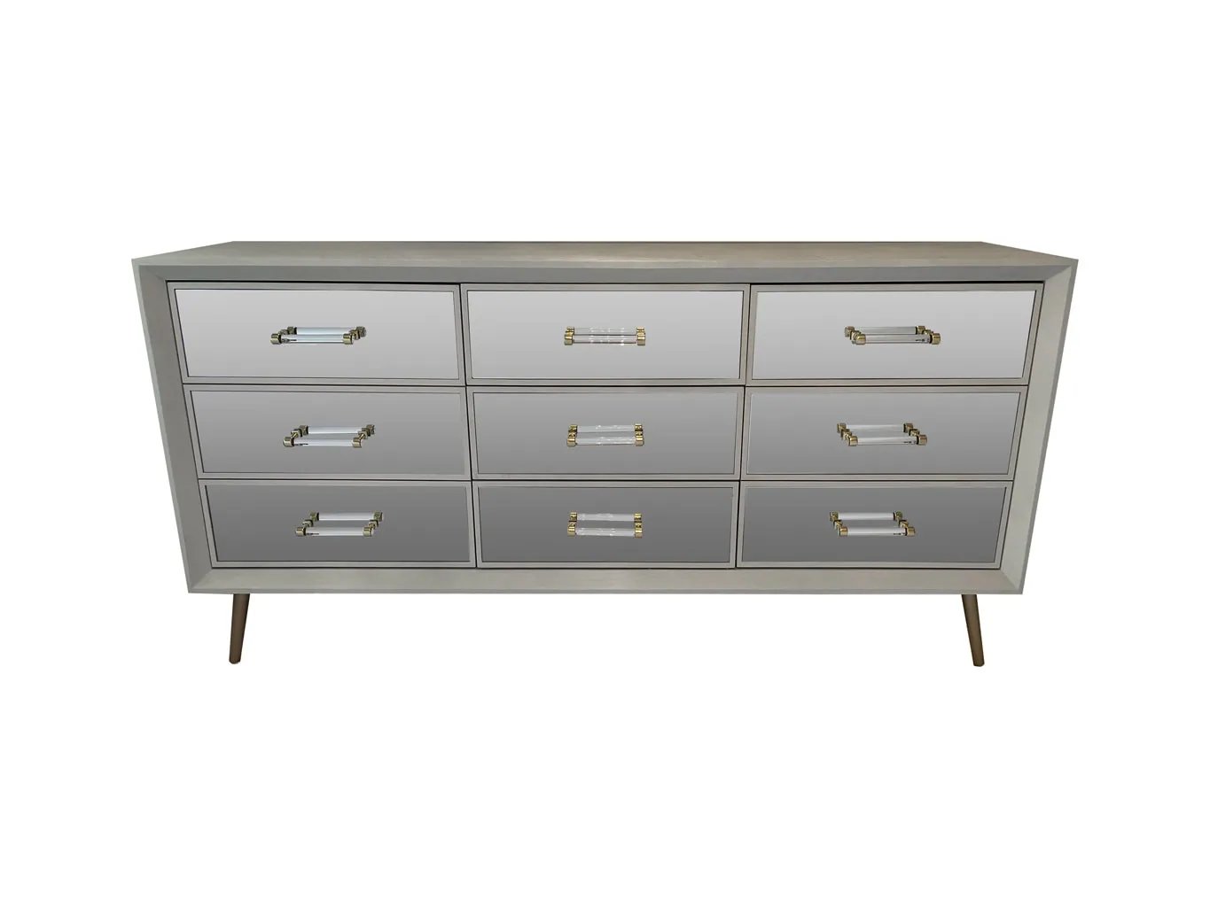 Carnaby White Mirrored Sideboard