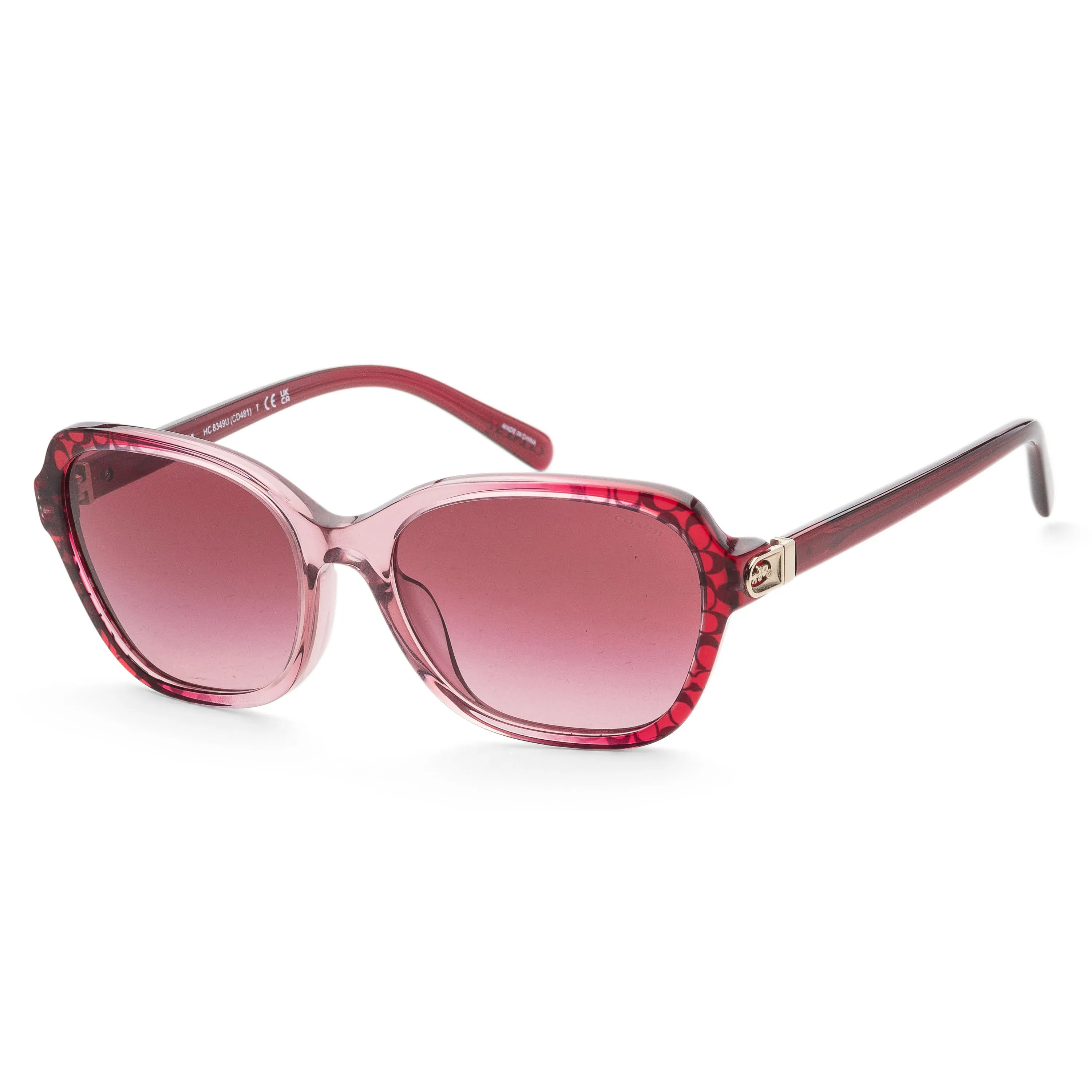 Coach Women's 56mm Red Gradient Signature C Sunglasses HC8349U-57098H-56