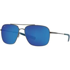 Costa Del Mar Men's Sunglasses - Canaveral Brushed Gray Titanium Frame | 006S6002 59