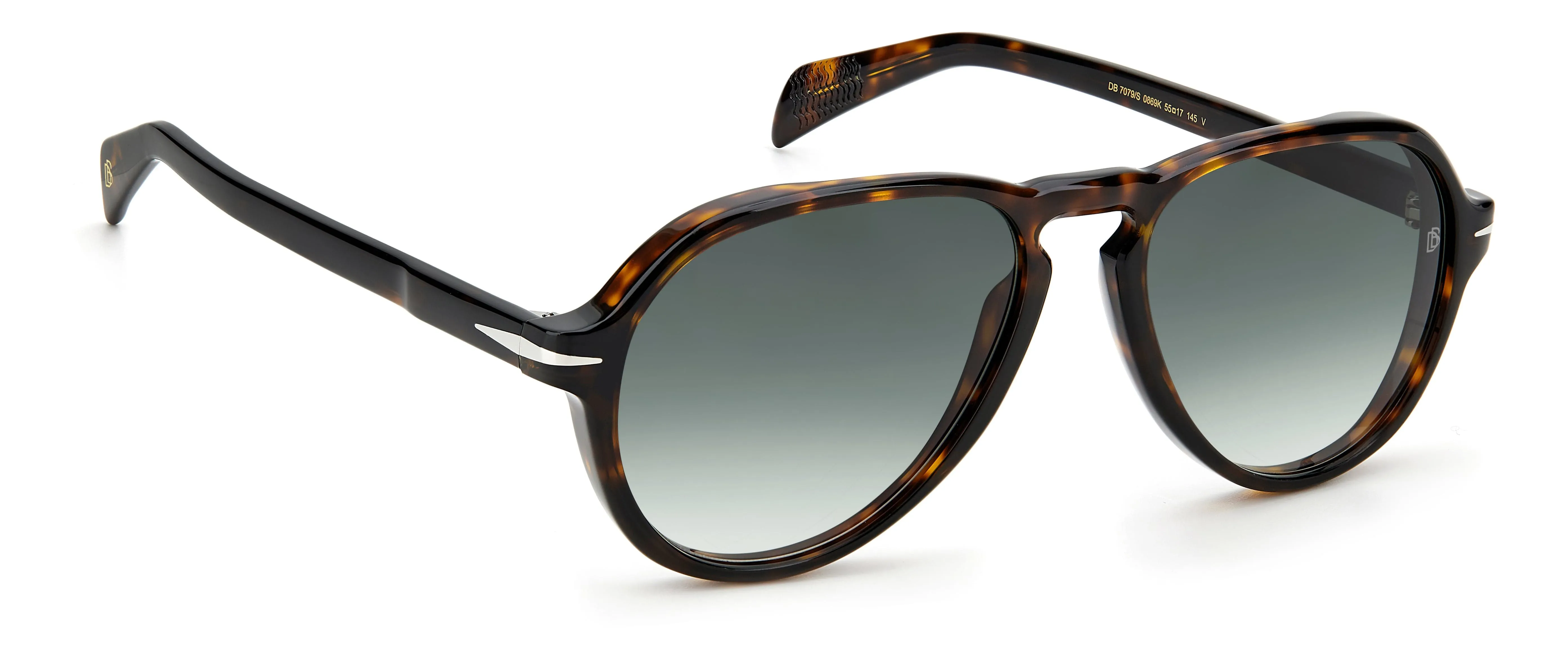 DB7079/s 086/9K dark havana/green gradient lens