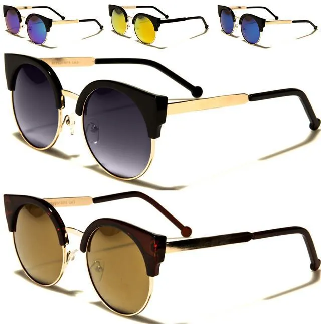 Designer Cat Eye half Rim Sunglasses for women