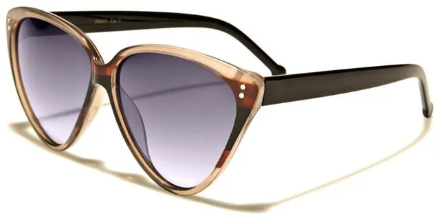 Designer Luxury Retro colour Block Women's Cat Eye Sunglasses