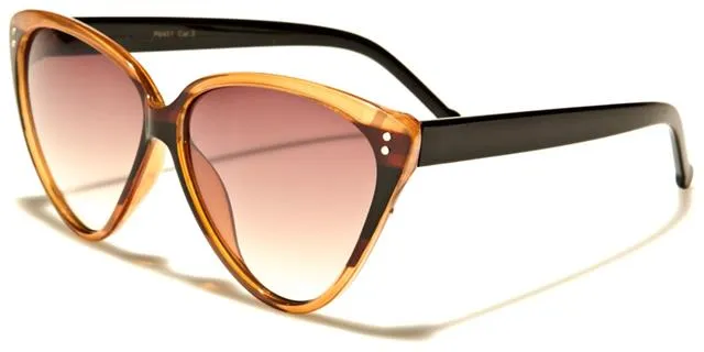 Designer Luxury Retro colour Block Women's Cat Eye Sunglasses