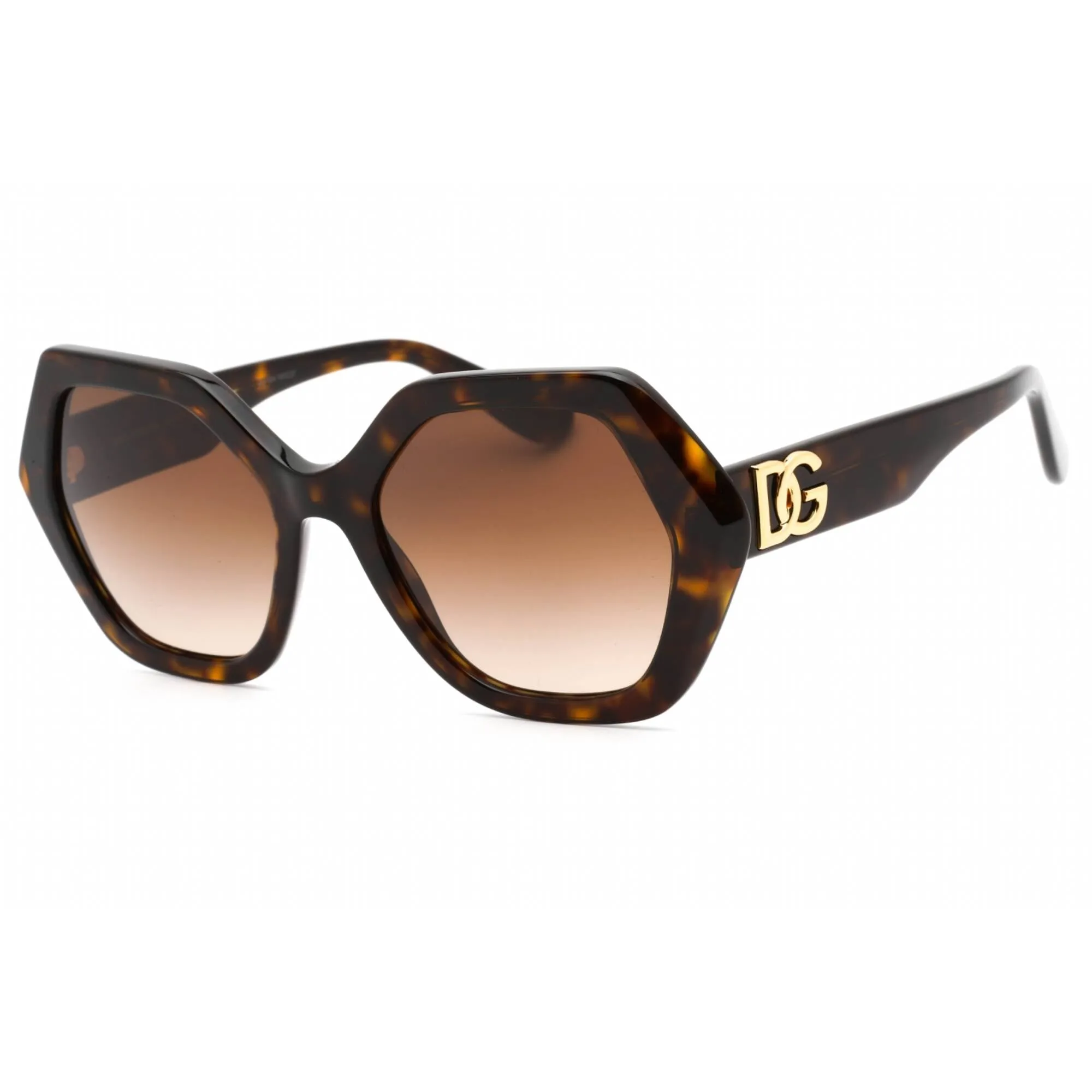 Dolce & Gabbana Women's Sunglasses - Havana Geometric Full Rim Frame | 0DG4406 502/13
