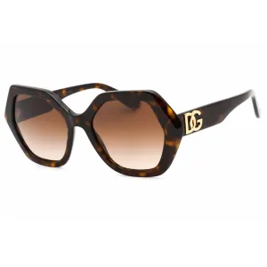 Dolce & Gabbana Women's Sunglasses - Havana Geometric Full Rim Frame | 0DG4406 502/13