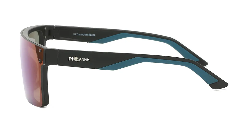 Duke Blue Flat Shield Sunglasses