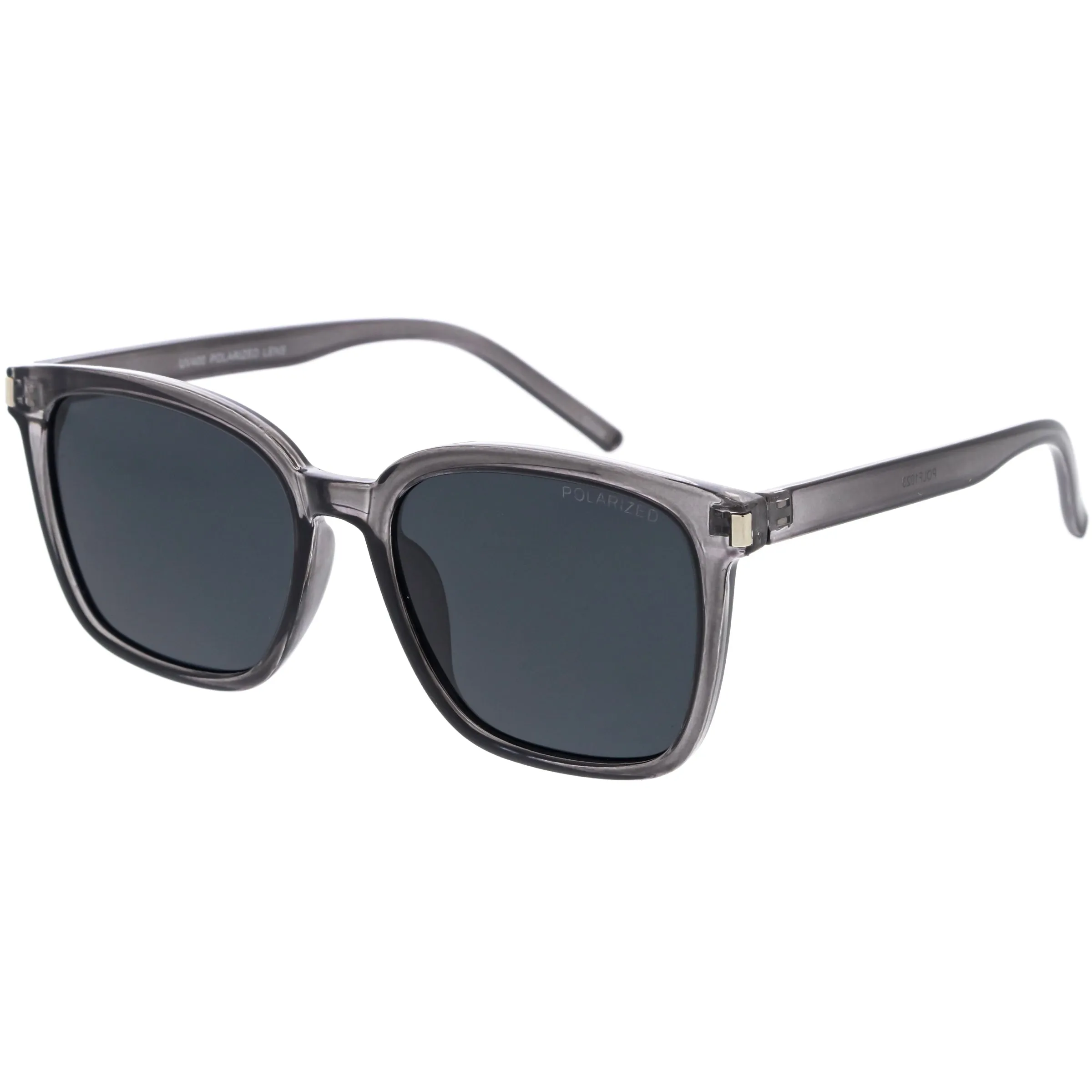 Elegant Chic Polarized Lightweight Horn Rimmed Square Sunglasses D212