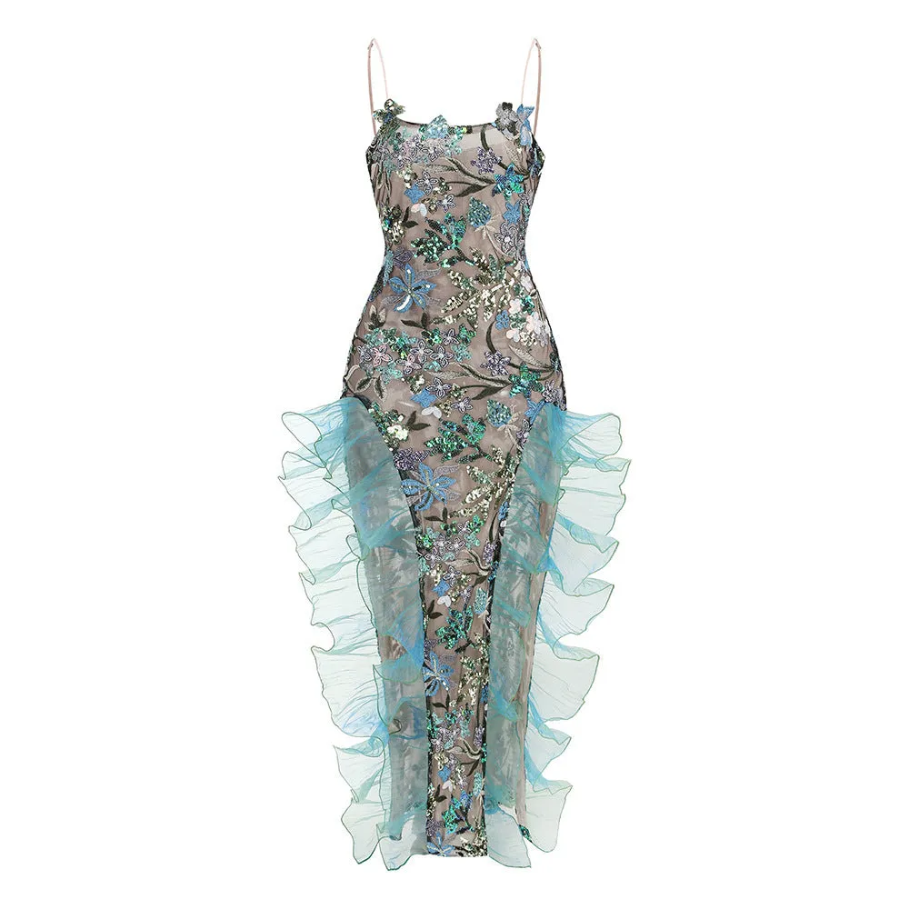 Ethereal Elegance Floral Gown
