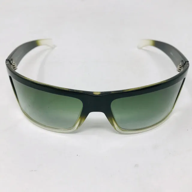 Exte Olive Green Plastic Shield Ombre Sunglasses 2400-632-3820