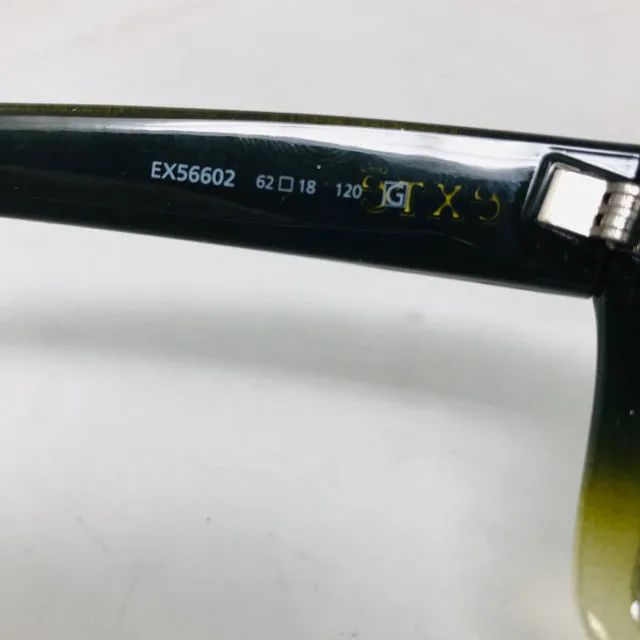 Exte Olive Green Plastic Shield Ombre Sunglasses 2400-632-3820