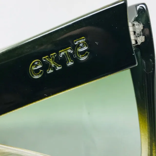 Exte Olive Green Plastic Shield Ombre Sunglasses 2400-632-3820
