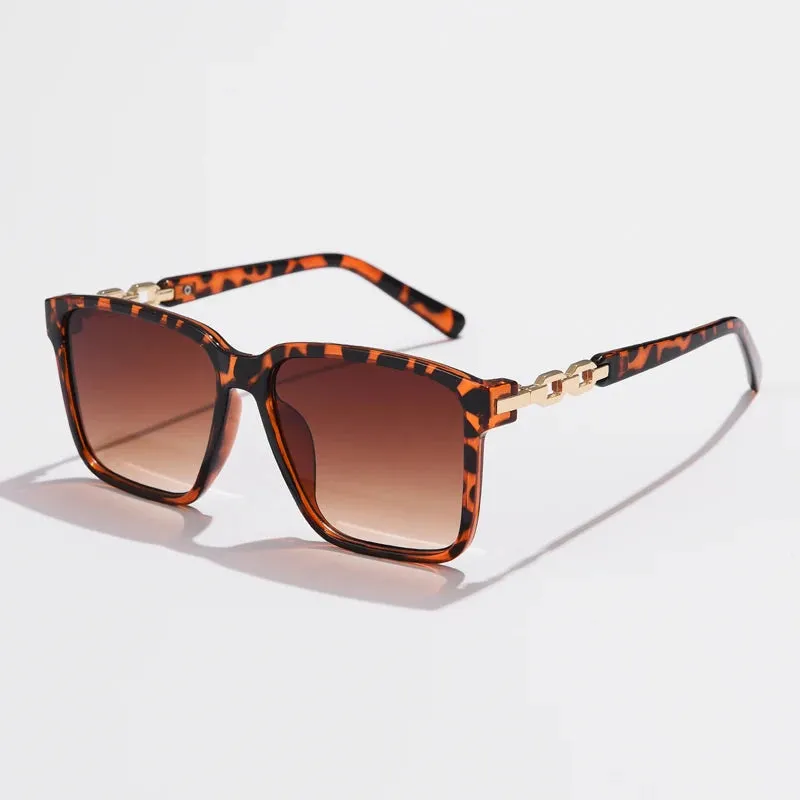 Fashion Womens Sunglasses Square Style Sun Glasses Accessories Gradient Lens Anti-UV400 Luxury Brand Oculus Eyeglasses Female