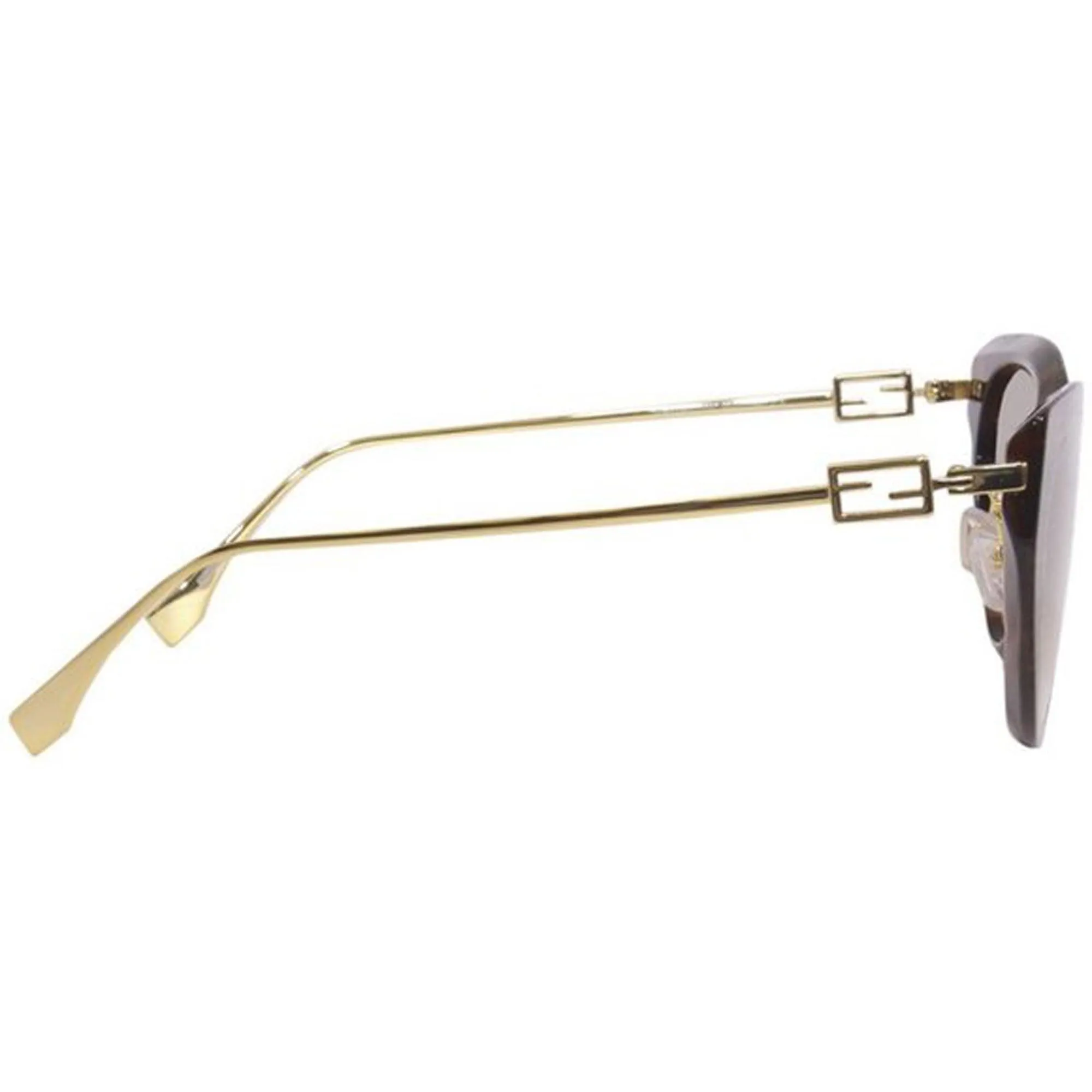 Fendi Women's Sunglasses - Gradient Lens Pattern Dark Brown Frame | FE40014U 55F