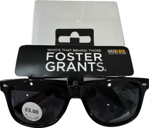 Foster Grant Black Uv400 Maxblock Sunglasses One Size