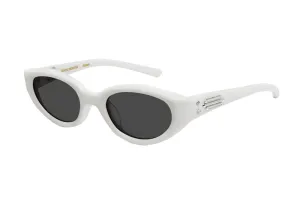 Gentle Monster Jennie Fish Tail Sunglasses White/Gray