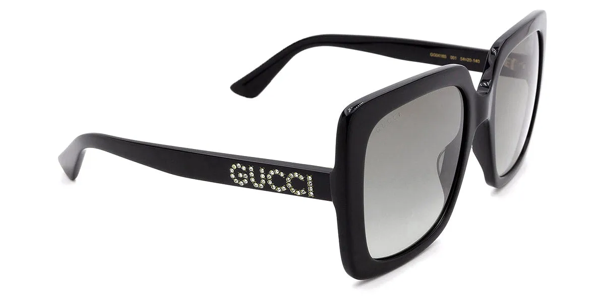 Gucci Black Square Sunglasses with Gray Gradient lenses (GG0418S 001 54)