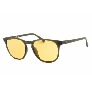 Guess Men's Sunglasses - Matte Dark Green Plastic Square Shape Frame | GU00061 97E