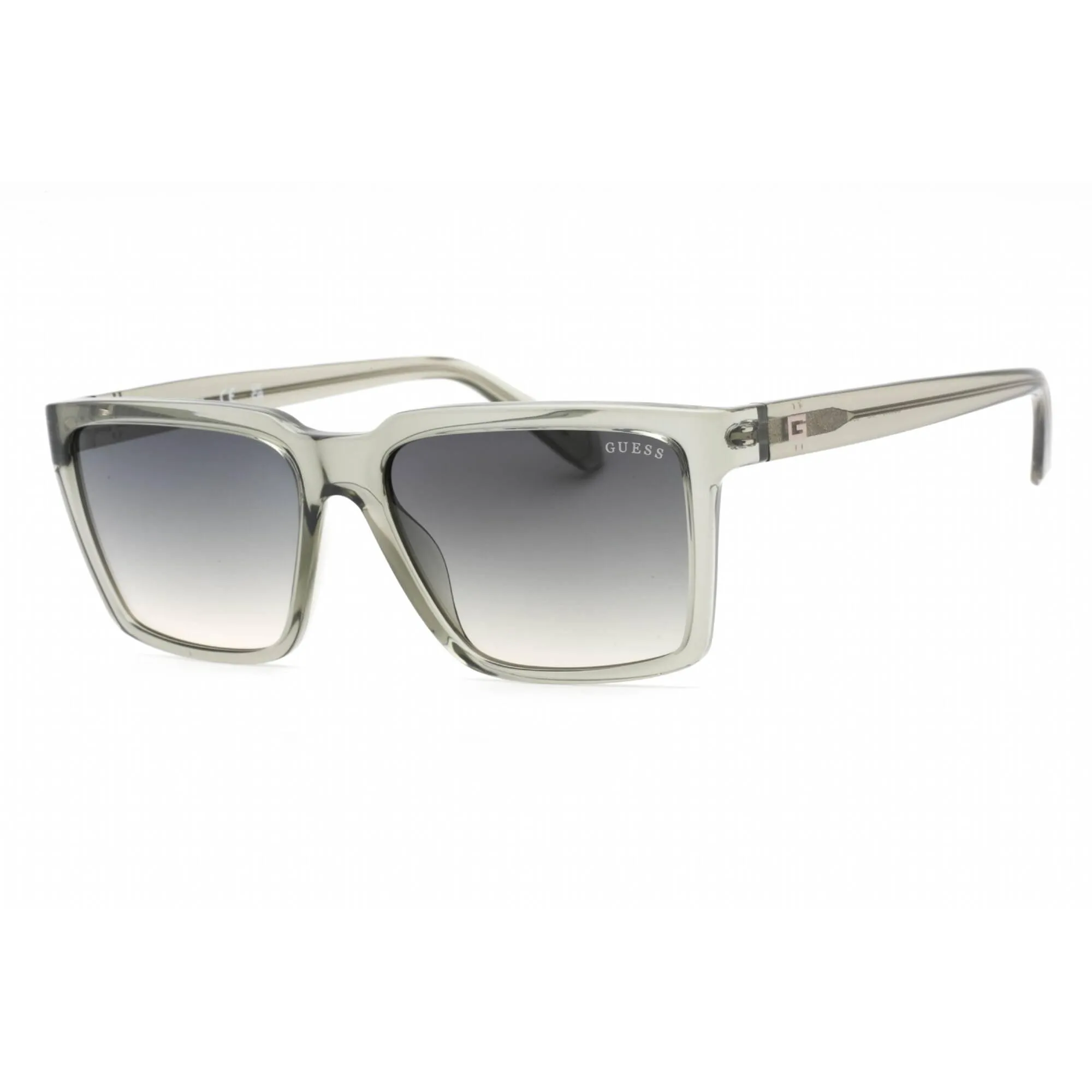 Guess Men's Sunglasses - Shiny Light Green Plastic Rectangular Frame | GU00084 93P