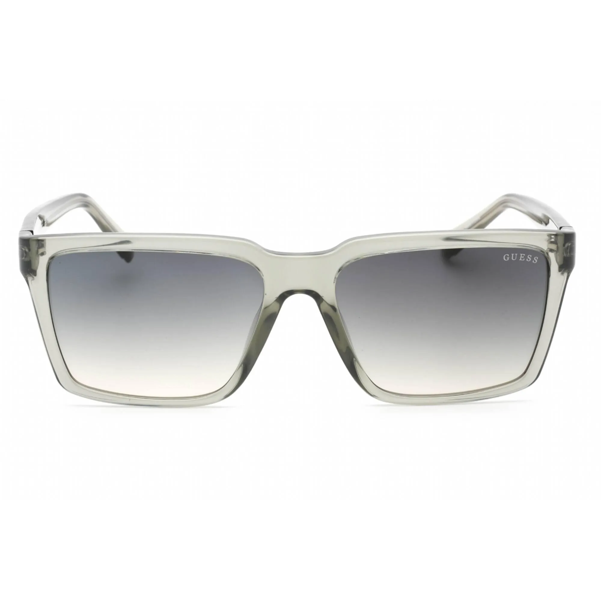 Guess Men's Sunglasses - Shiny Light Green Plastic Rectangular Frame | GU00084 93P