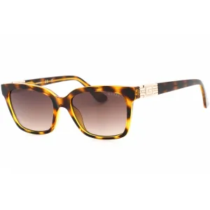 Guess Women's Sunglasses - Gradient Brown Lens Dark Havana Square Frame | GU7869 52F