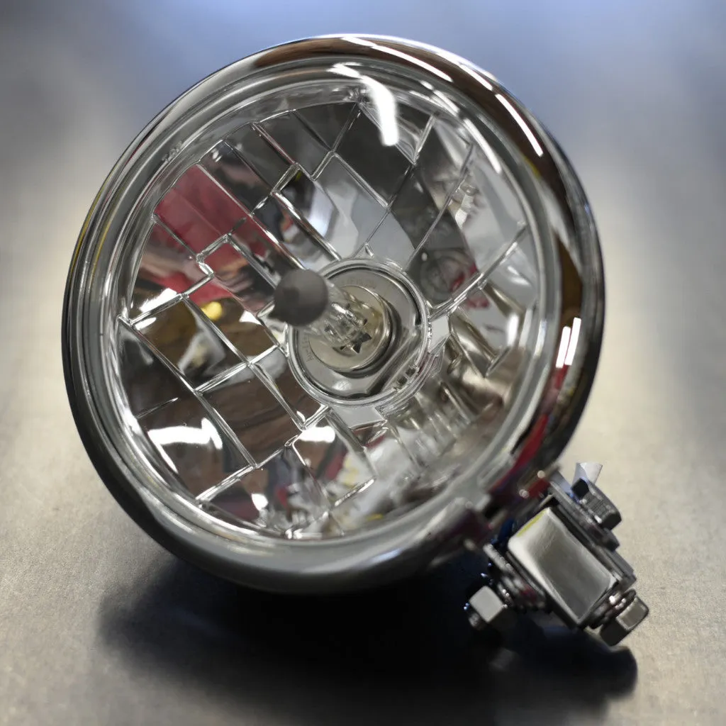 Headlight - Bottom Mount H-4  5-3/4"
