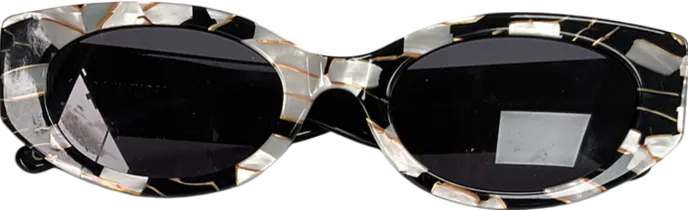 hot future Black Cosmic Rebel Sunglasses One Size