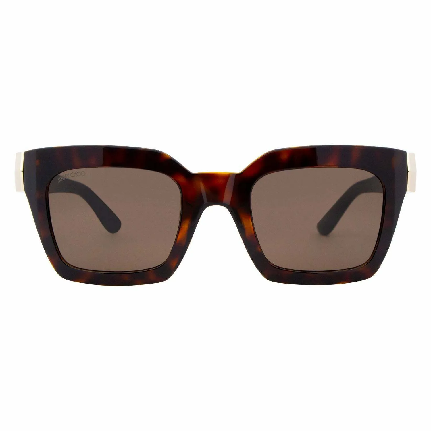 Jimmy Choo Brown Rectangular Ladies Sunglasses