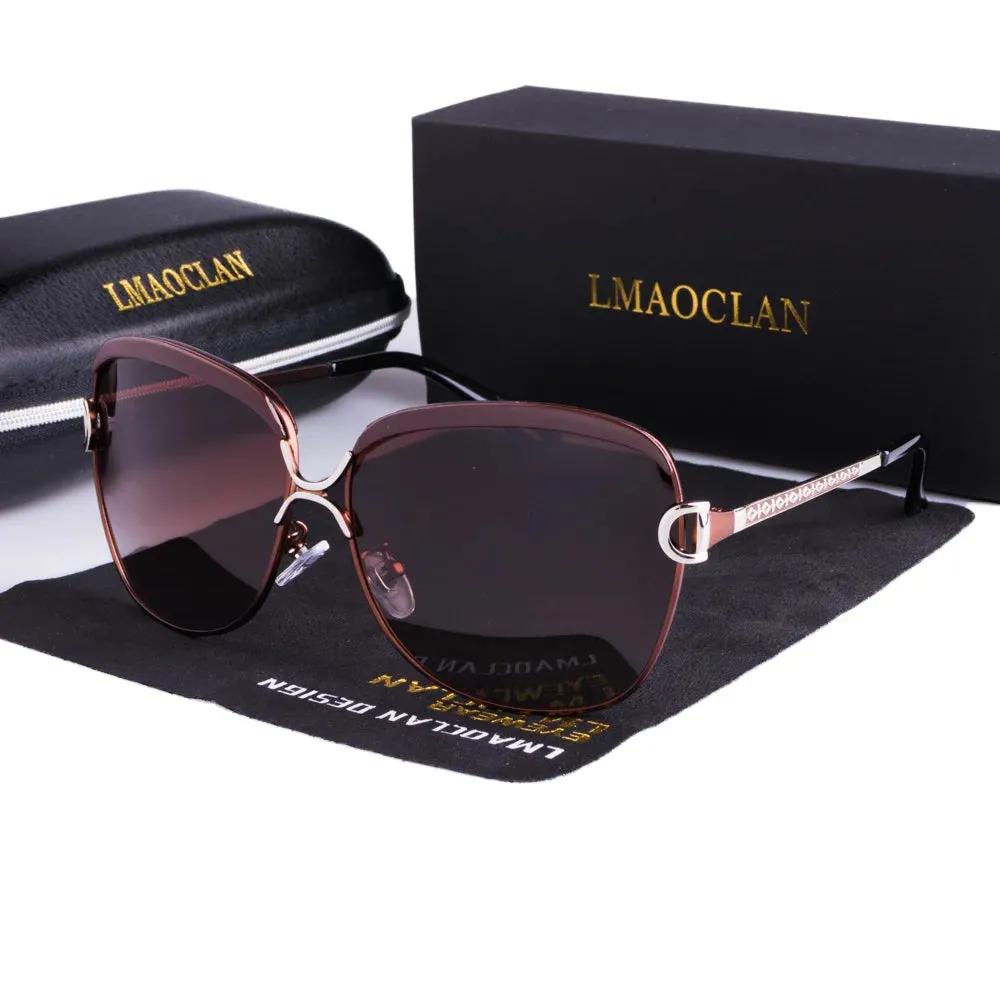 Ladies Gradient Square Polarized Sunglasses