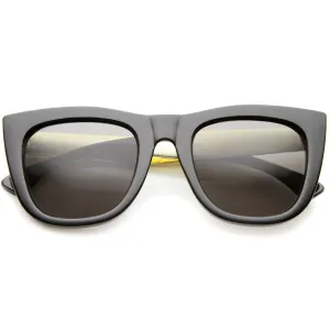 Large Alligator Metal Temple Street Wear Sunglasses A237