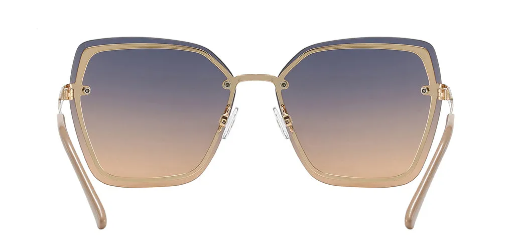 Lucia Oversize Butterfly Sunglasses