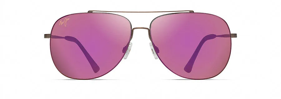 Maui Jim Cinder Cone Sunglasses in Satin Sepia with Maui Sunrise Lens