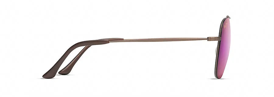 Maui Jim Cinder Cone Sunglasses in Satin Sepia with Maui Sunrise Lens